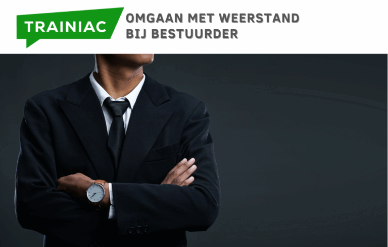 Omgaan met weerstand bij bestuurder