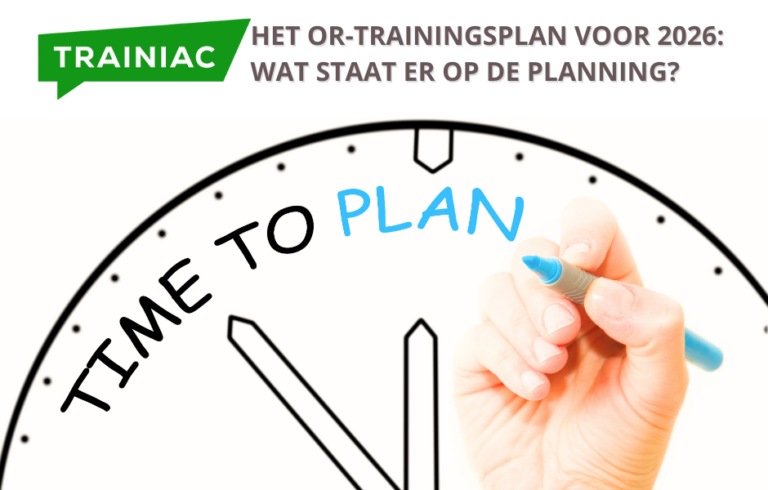 Het OR-trainingsplan voor 2026: wat staat er op de planning?