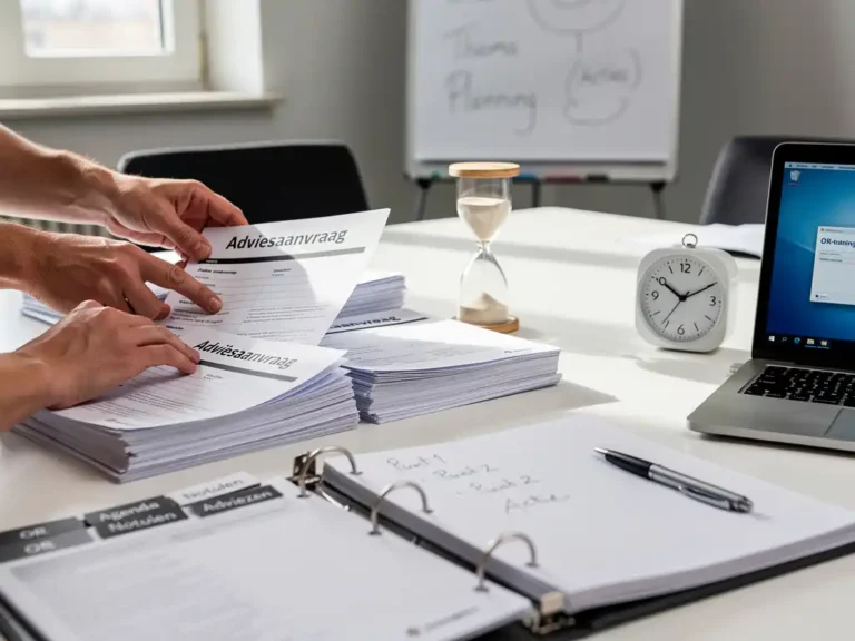 Hoe gaat de OR om met meerdere adviesaanvragen tegelijk?